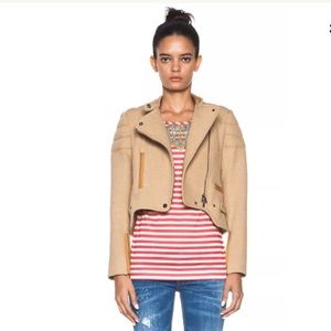 CARVEN SHAPED MOTO JACKET XS